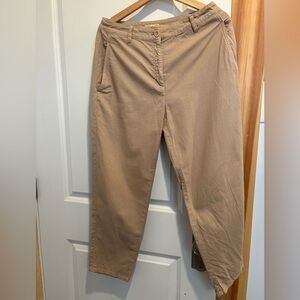 Eileen Fisher Organic Cotton Hemp Tapered Pant Size 6